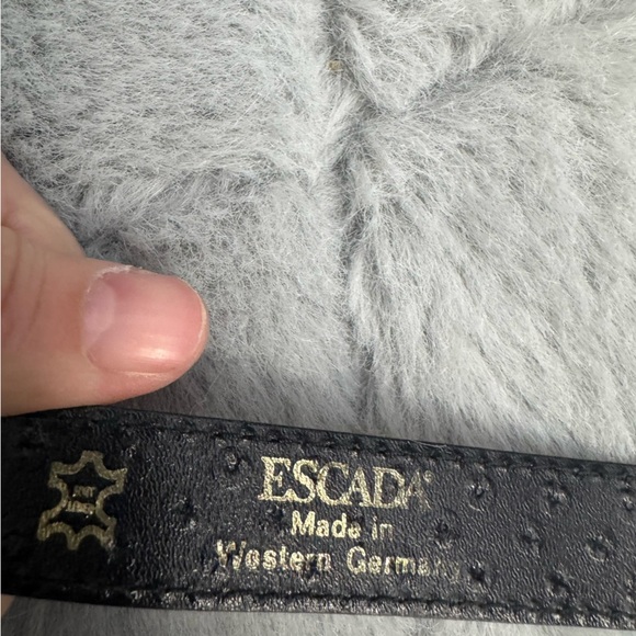 Vintage 80s Escada Studded Suede Belt Turmeric Made in Germany Margaretha Ley main image 10